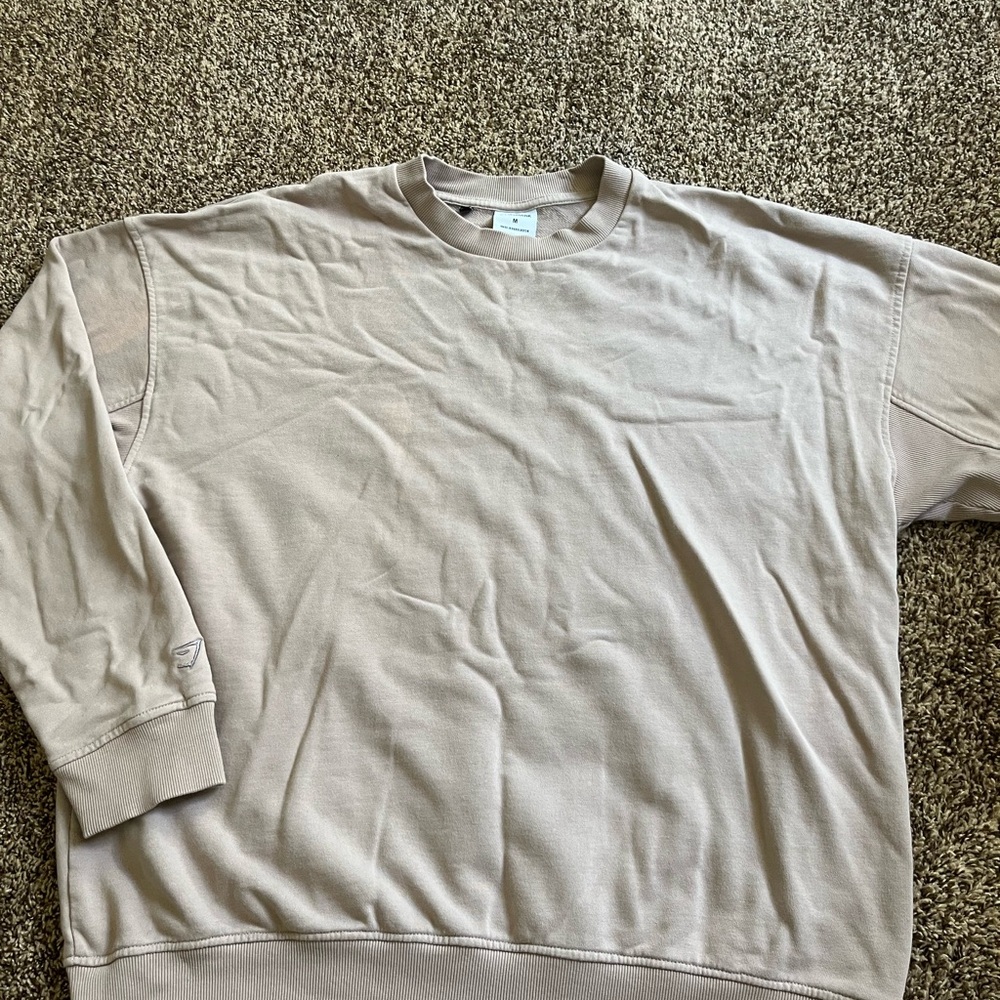 Gymshark Men's Light Tan Crewneck Sweater